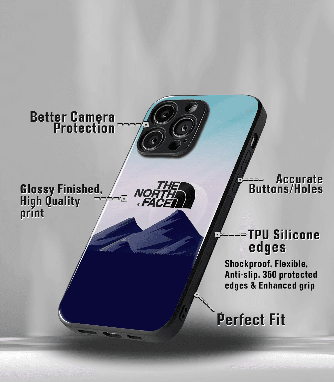 spin off premium glossy phone case compatible for all phone models!