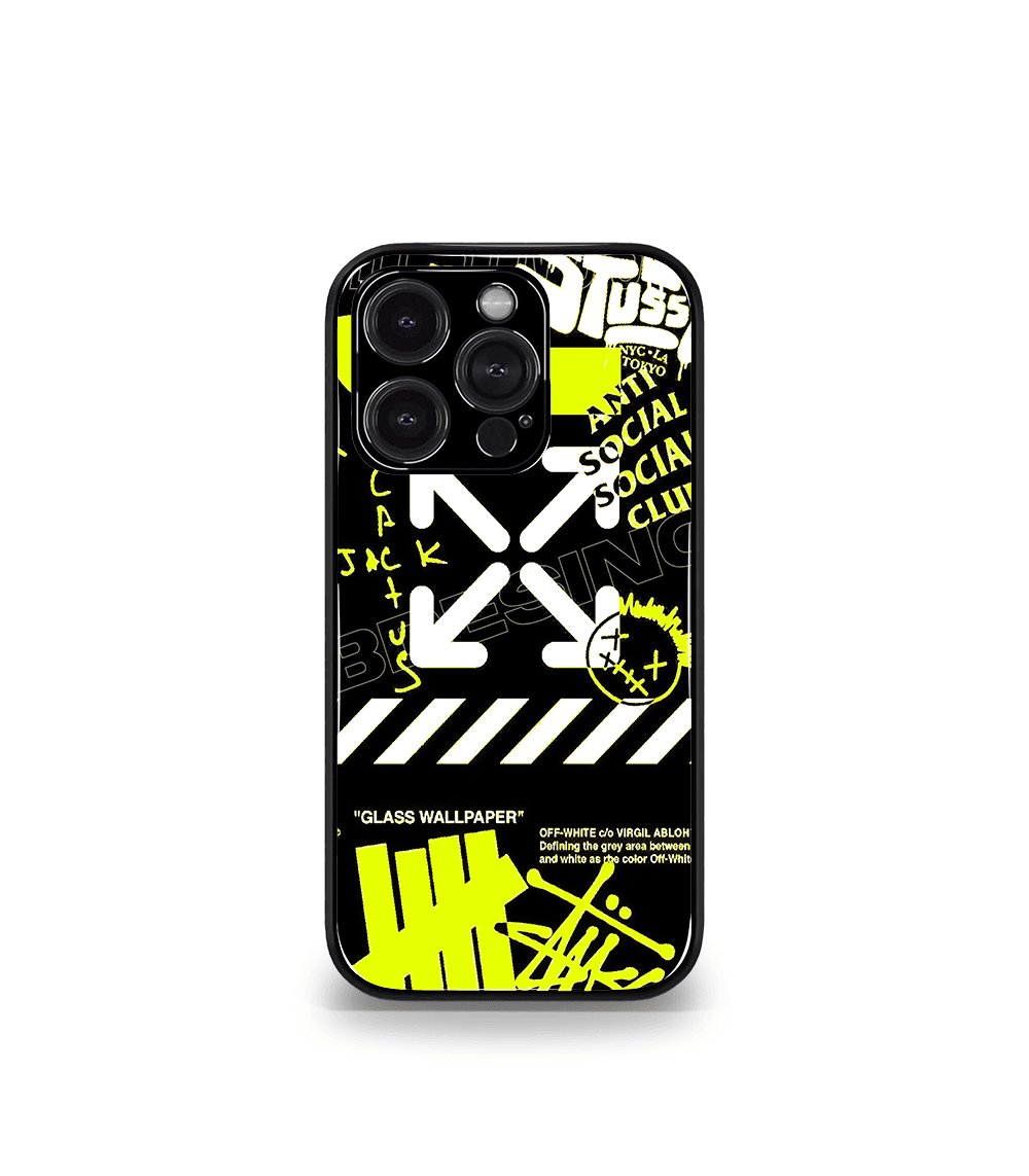 offwhite premium glossy phone case compatible for all phone models!