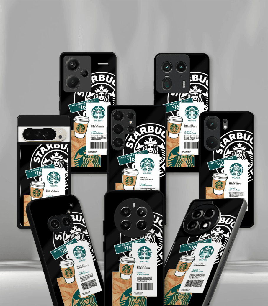 coffee edition premium glossy phone case compatible for all phone models!