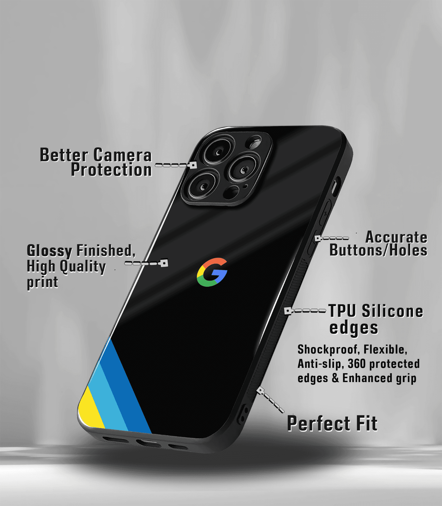 spin off premium glossy phone case compatible for all phone models!