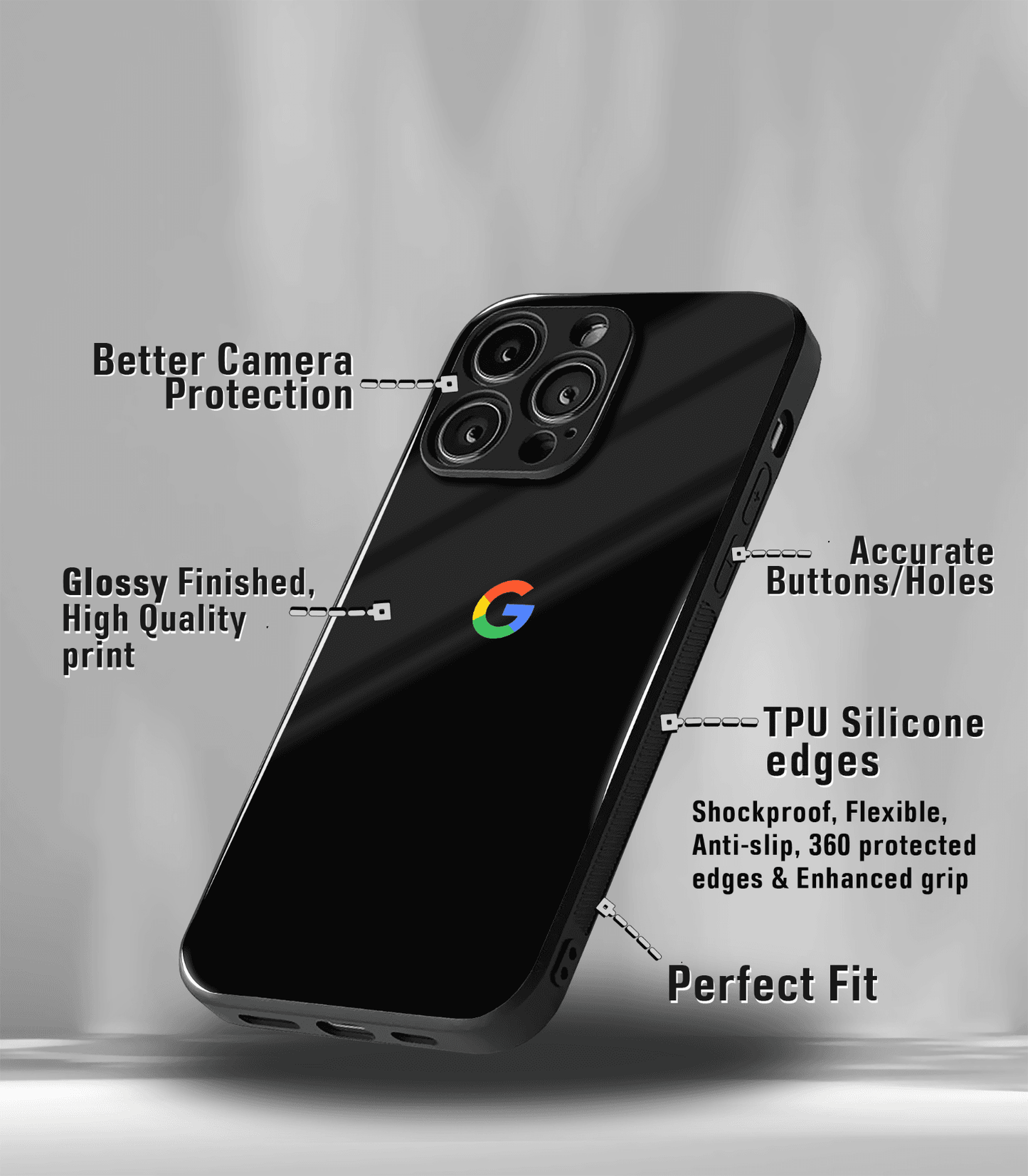 spin off premium glossy phone case compatible for all phone models!