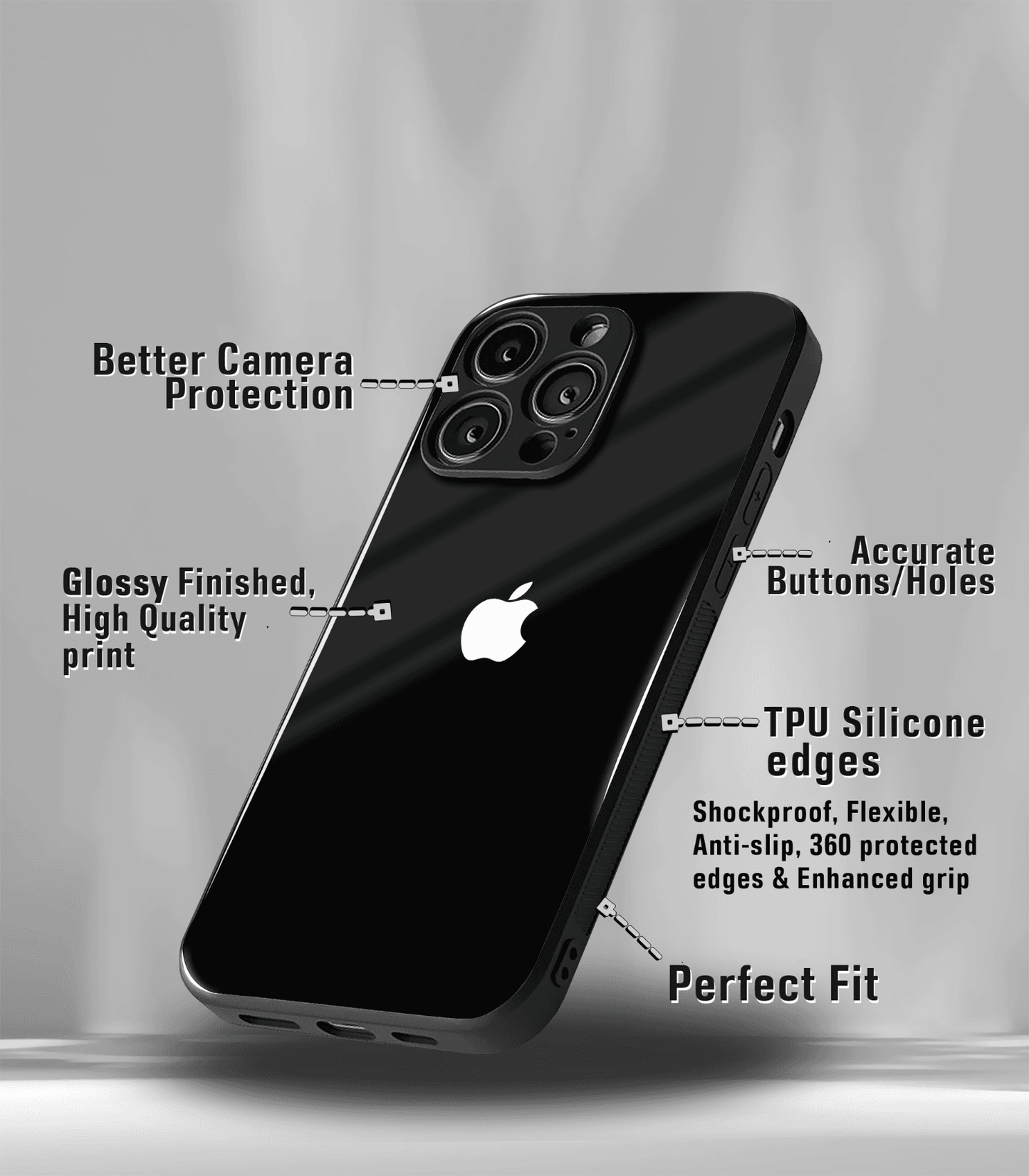 spin off premium glossy phone case compatible for all phone models!