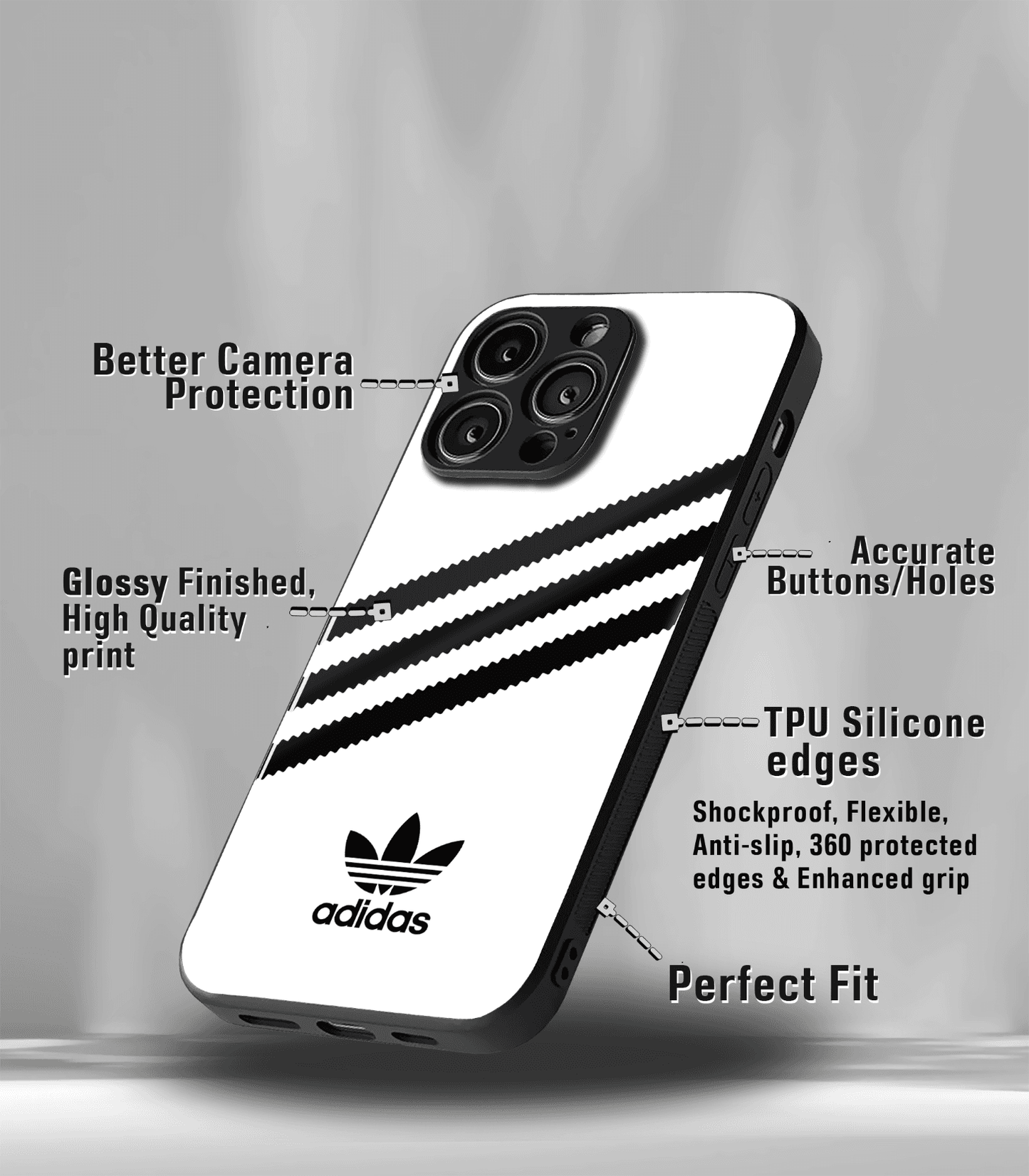 spin off premium glossy phone case compatible for all phone models!