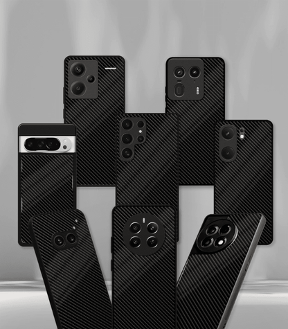 Carbon Fiber Pattern Premium glossy Phone Case compatible for all phone models!