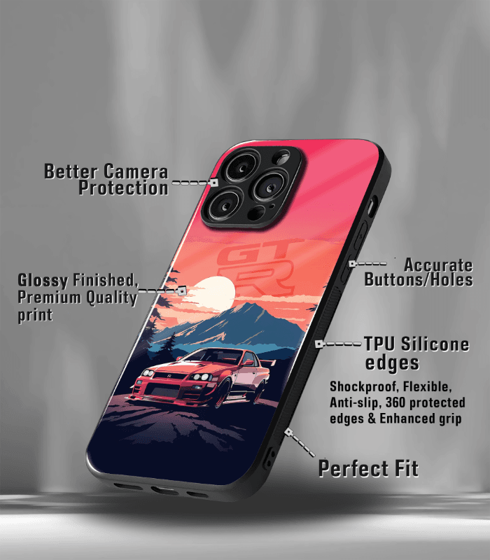 super car automotive premium glossy phone case compatible for every phone models.