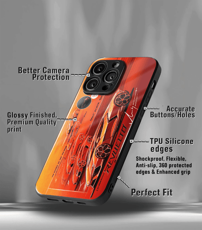 Super Car Automotive Premium Glossy Phone Case compatible for every Phone Models.