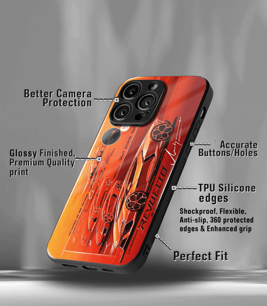 Super Car Automotive Premium Glossy Phone Case compatible for every Phone Models.