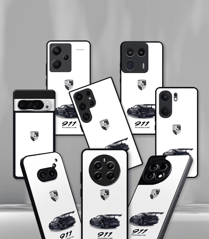 porsche super car automotive premium glossy phone case compatible for every phone models.