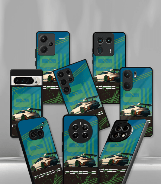 Porsche Super Car Automotive Premium Glossy Phone Case compatible for every Phone Models.