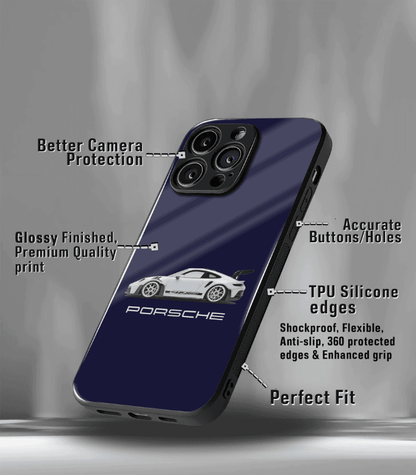 Porsche Super Car Automotive Premium Glossy Phone Case compatible for every Phone Models.