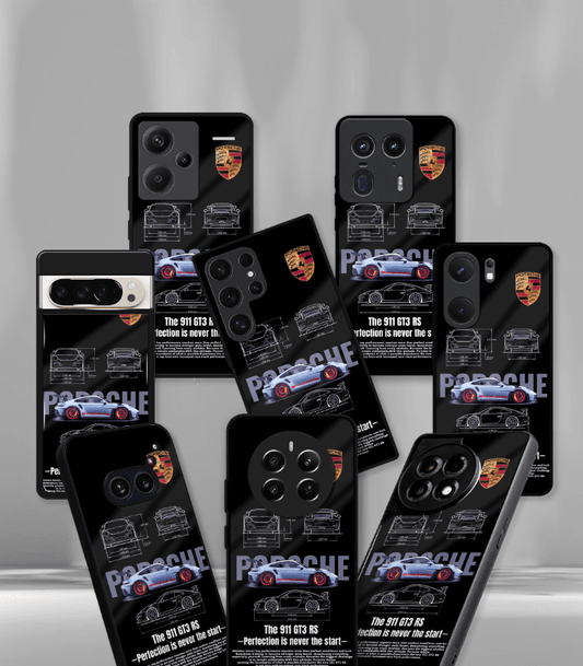 Porsche Super Car Automotive Premium Glossy Phone Case compatible for every Phone Models.