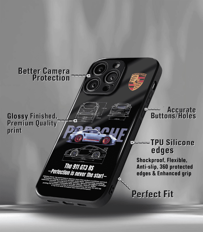 Porsche Super Car Automotive Premium Glossy Phone Case compatible for every Phone Models.