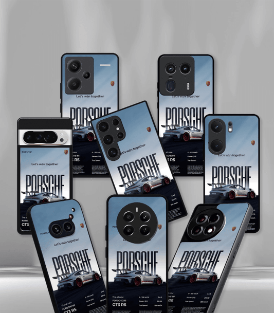 Porsche Super Car Automotive Premium Glossy Phone Case compatible for every Phone Models.