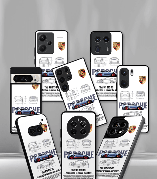 Porsche Super Car Automotive Premium Glossy Phone Case compatible for every Phone Models.
