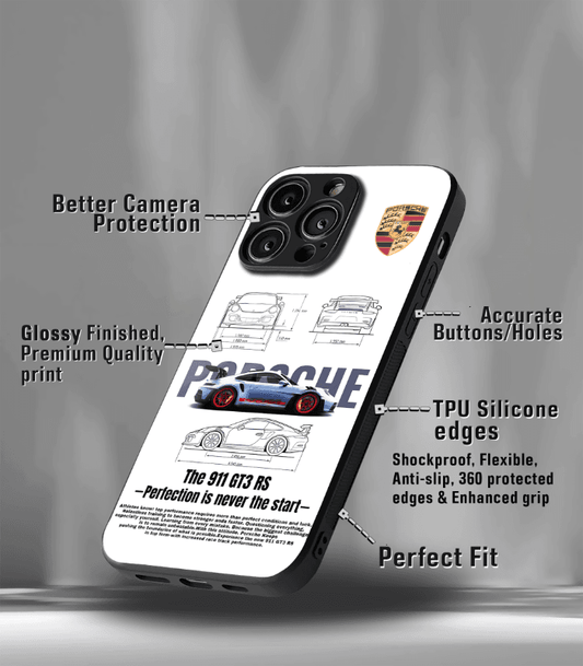 Porsche Super Car Automotive Premium Glossy Phone Case compatible for every Phone Models.