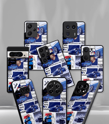 Porsche Super Car Automotive Premium Glossy Phone Case compatible for every Phone Models.
