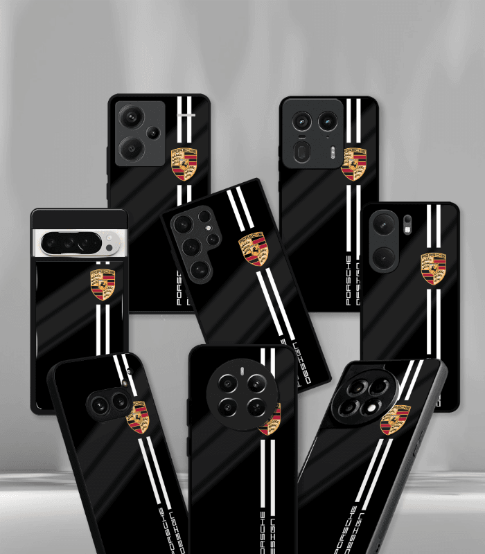 porsche super car automotive premium glossy phone case compatible for every phone models.