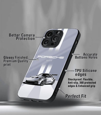 Porsche Super Car Automotive Premium Glossy Phone Case compatible for every Phone Models.