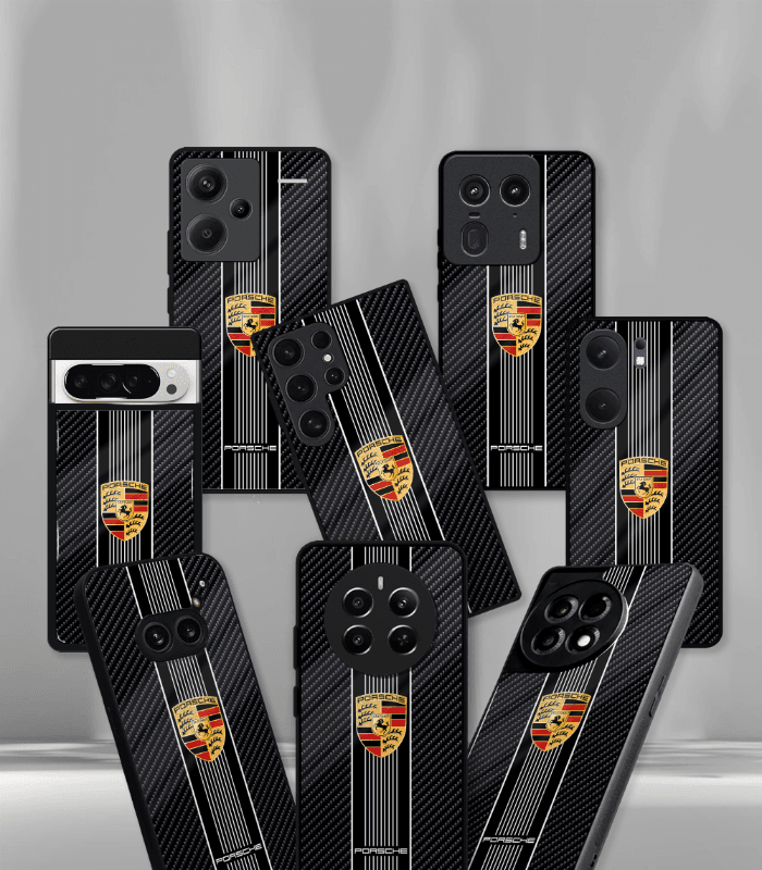 porsche super car automotive premium glossy phone case compatible for every phone models.