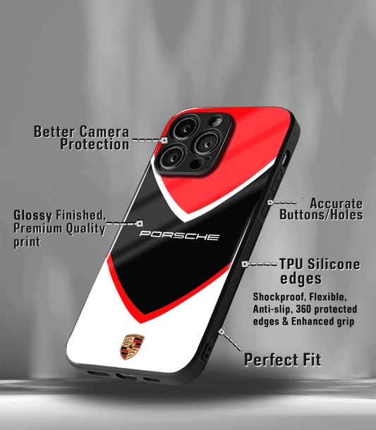 Porsche Super Car Automotive Premium Glossy Phone Case compatible for every Phone Models.