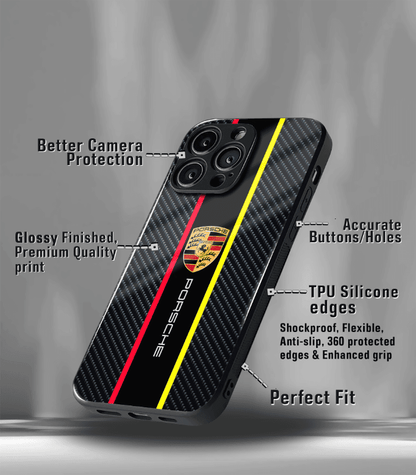 Porsche Super Car Automotive Premium Glossy Phone Case compatible for every Phone Models.
