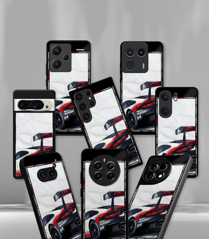 porsche super car automotive premium glossy phone case compatible for every phone models.