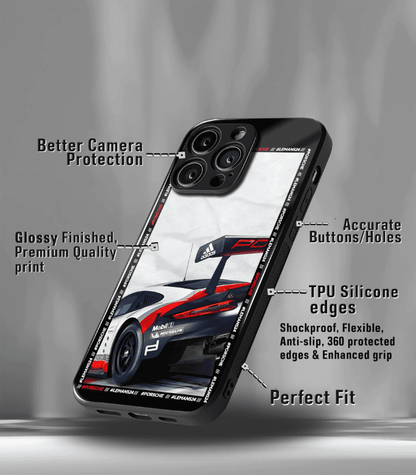Porsche Super Car Automotive Premium Glossy Phone Case compatible for every Phone Models.