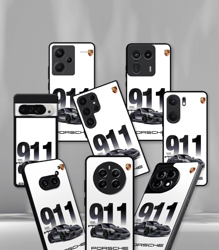 porsche super car automotive premium glossy phone case compatible for every phone models.