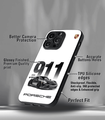Porsche Super Car Automotive Premium Glossy Phone Case compatible for every Phone Models.