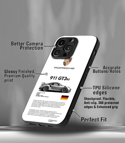 Porsche Super Car Automotive Premium Glossy Phone Case compatible for every Phone Models.