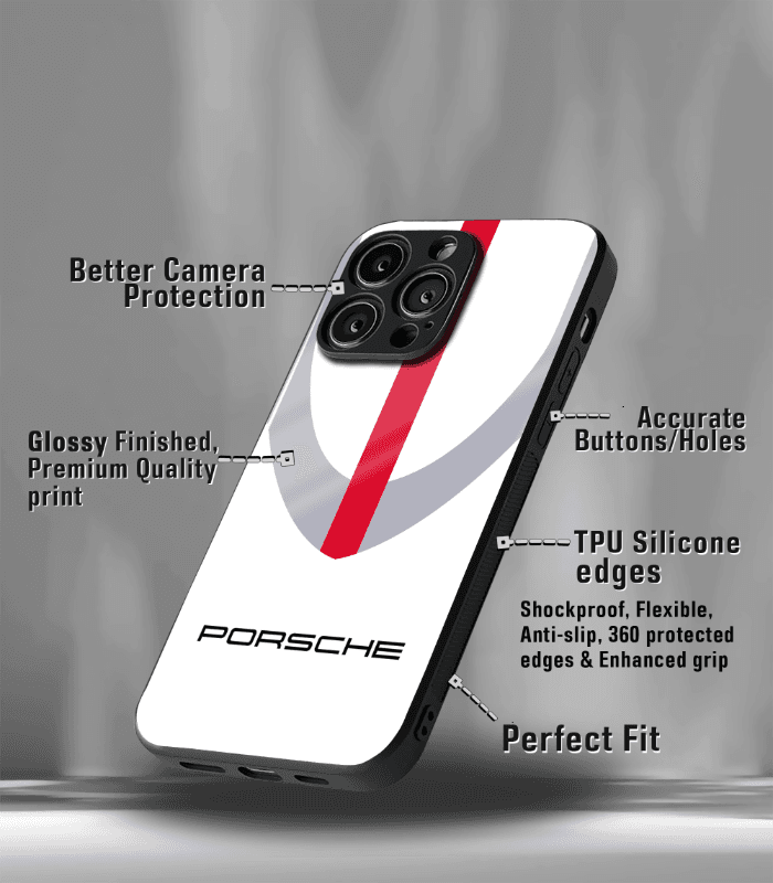 porsche super car automotive premium glossy phone case compatible for every phone models.