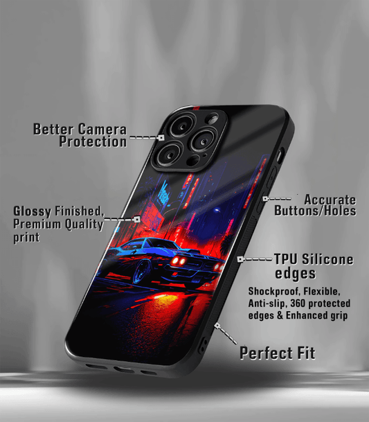 Super Car Automotive Premium Glossy Phone Case compatible for every Phone Models.