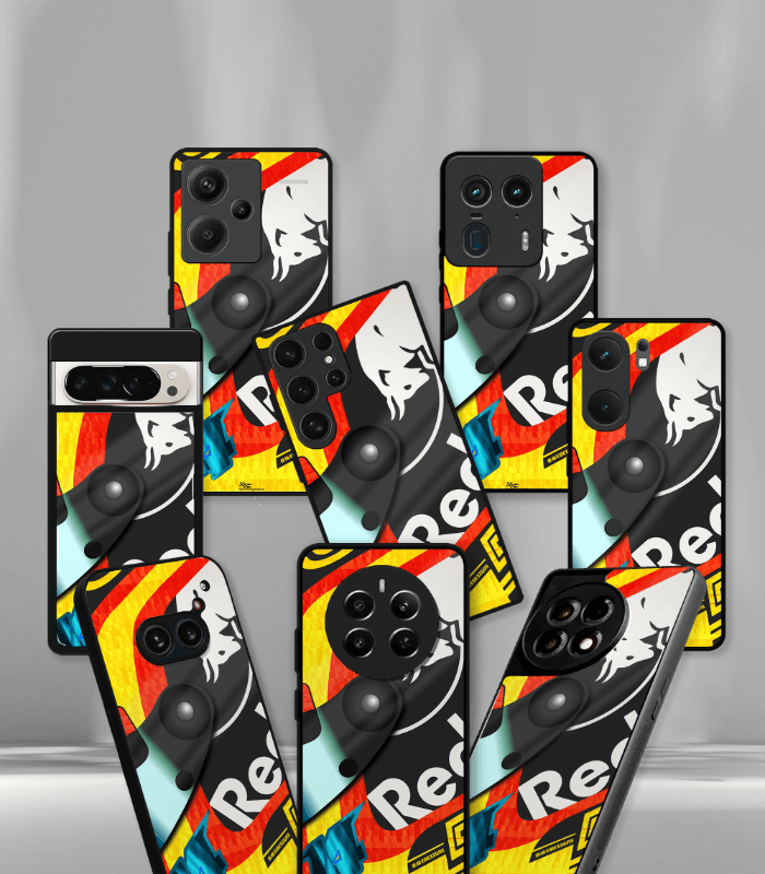 redbull racing premium glossy phone case compatible for every phone models.