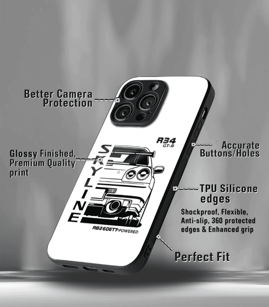 Super Car Automotive Premium Glossy Phone Case compatible for every Phone Models.