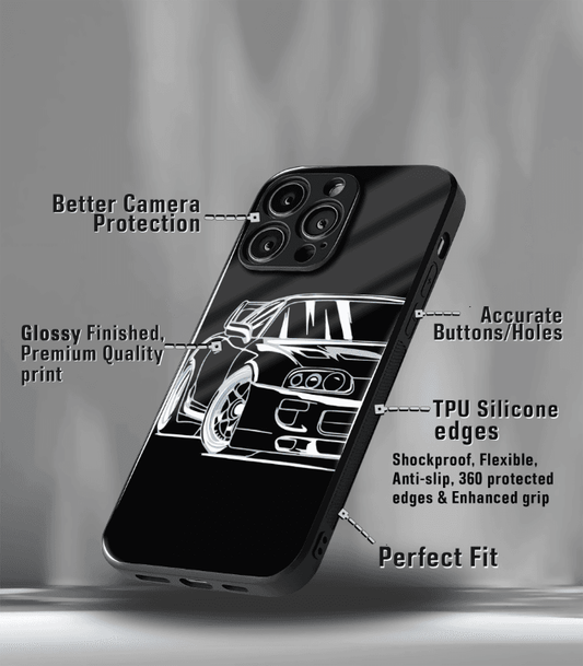 Super Car Automotive Premium Glossy Phone Case compatible for every Phone Models.