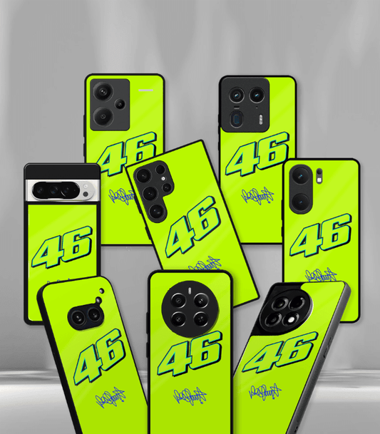 VR46 Rossi Premium Glossy Phone Case compatible for every Phone Models.