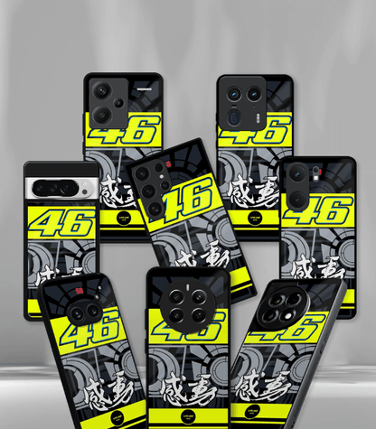 VR46 Rossi Premium Glossy Phone Case compatible for every Phone Models.