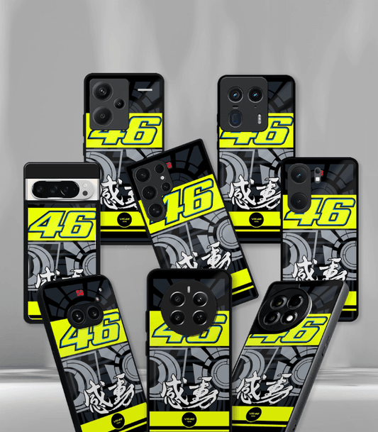 VR46 Rossi Premium Glossy Phone Case compatible for every Phone Models.
