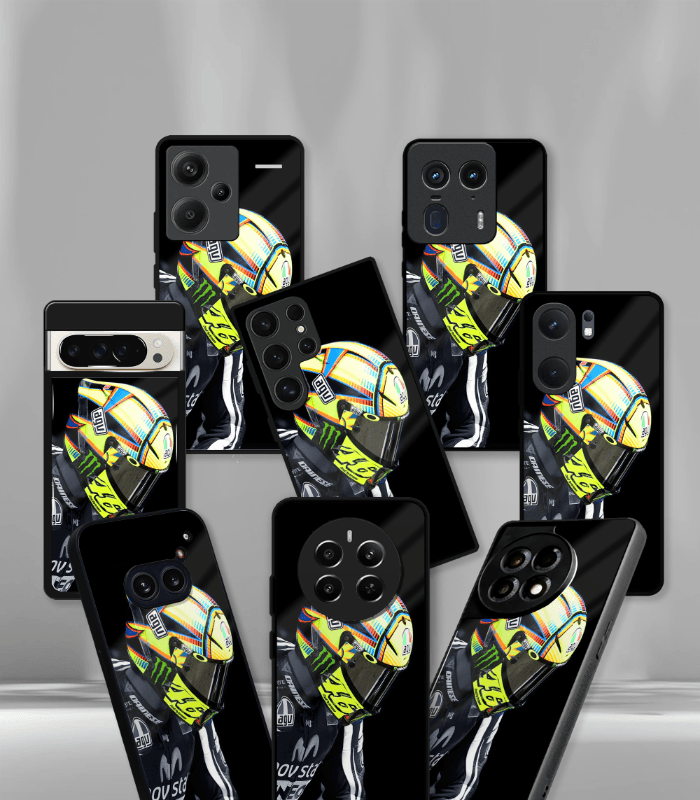 vr46 rossi premium glossy phone case compatible for every phone models.