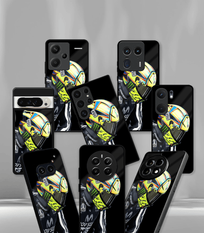 VR46 Rossi Premium Glossy Phone Case compatible for every Phone Models.