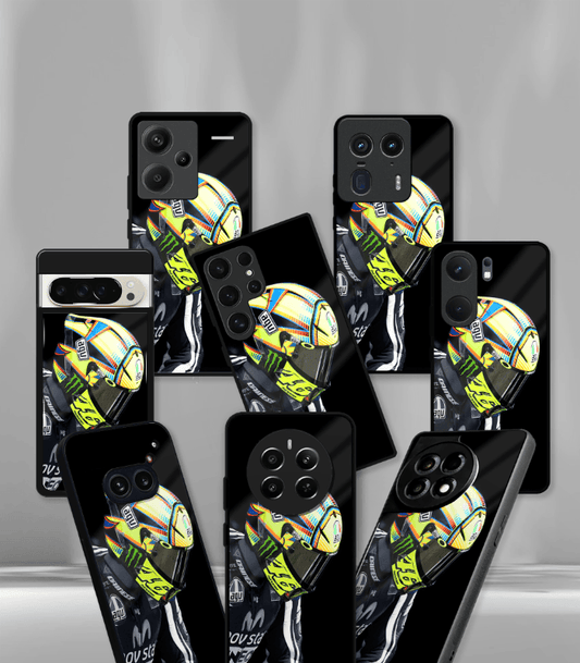 VR46 Rossi Premium Glossy Phone Case compatible for every Phone Models.