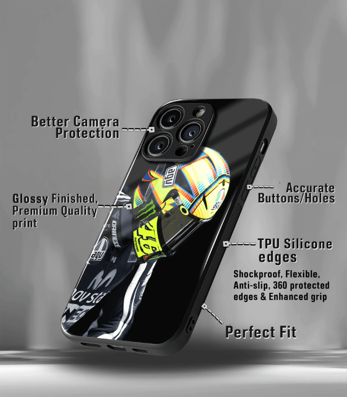 vr46 rossi premium glossy phone case compatible for every phone models.