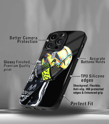 VR46 Rossi Premium Glossy Phone Case compatible for every Phone Models.