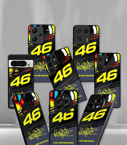 VR46 Rossi Premium Glossy Phone Case compatible for every Phone Models.