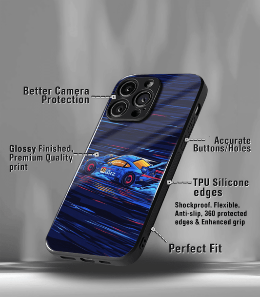 Super Car Automotive Premium Glossy Phone Case compatible for every Phone Models.