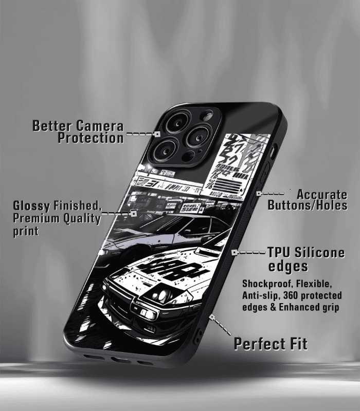 super car automotive premium glossy phone case compatible for every phone models.