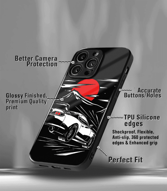 Super Car Automotive Premium Glossy Phone Case compatible for every Phone Models.
