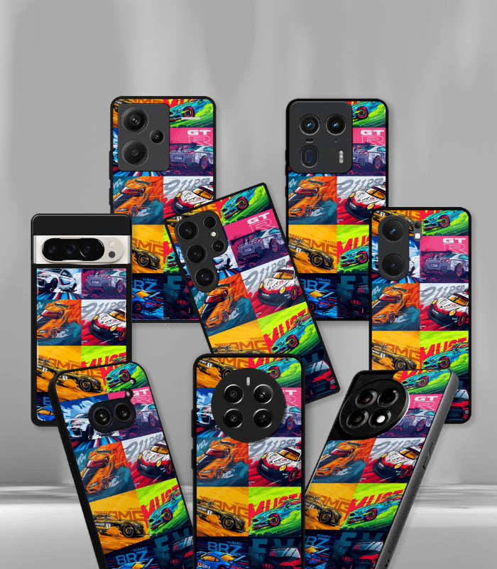 super car automotive premium glossy phone case compatible for every phone models.