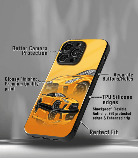 Super Car Automotive Premium Glossy Phone Case compatible for every Phone Models.