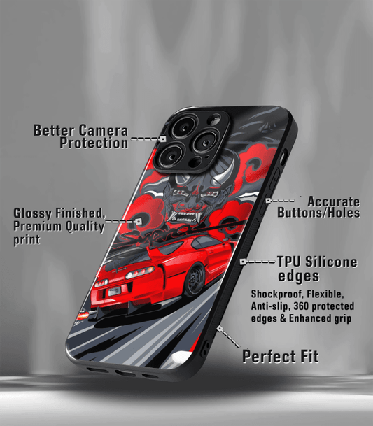 Super Car Automotive Premium Glossy Phone Case compatible for every Phone Models.